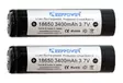 Ultracom Battery 18650 Sanyo 2pcs - Ultracom-hundspårare - 6970906550234 - 1