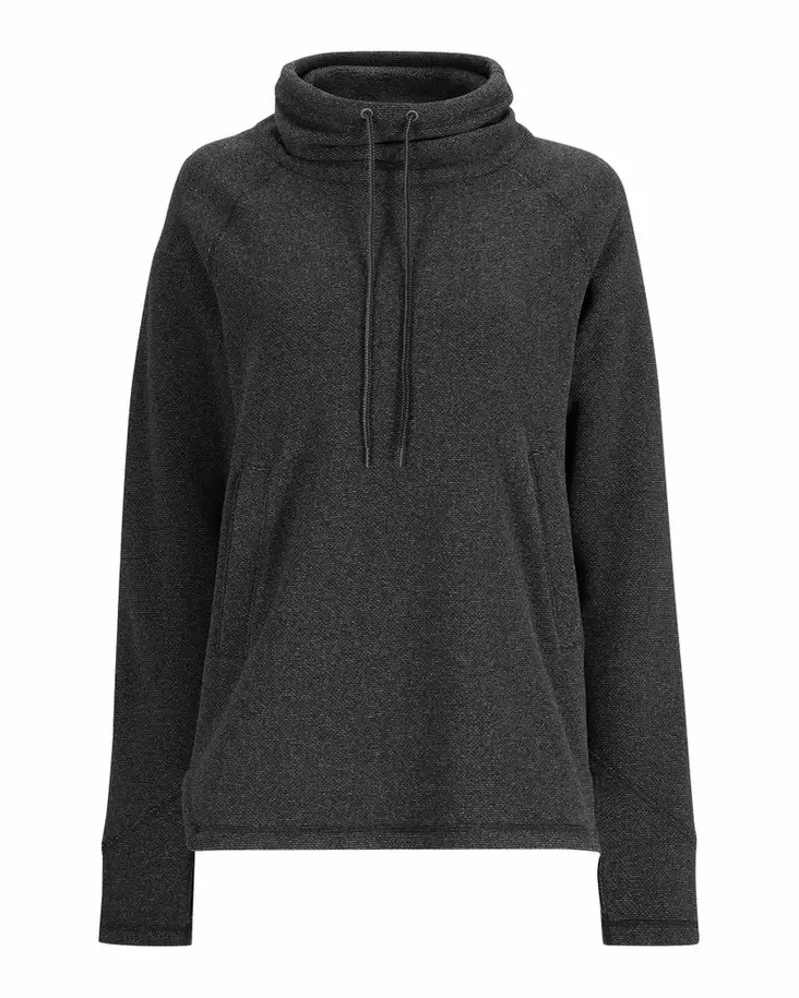 Simms Women's Rivershed Sweater Black Heather - Skjortor - 694264627334 - 2