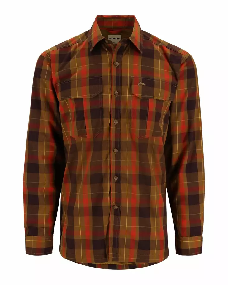 Simms ColdWeather Shirt Bronzeback Logan Plaid - Skjortor - 694264654484 - 1