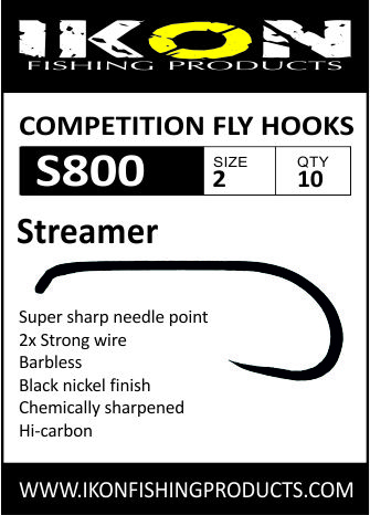 Ikon S800 Barbless Streamer - Streamerkrokar - 6430077070004 - 1