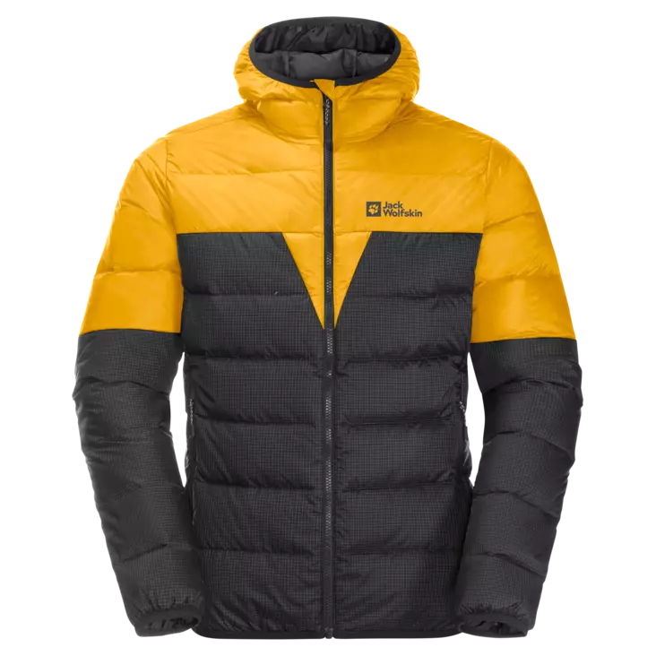 Jack Wolfskin Mens DNA Tundra Hoody Burly Yellow XT - Dunjackor herrar - 4064993512984 - 1