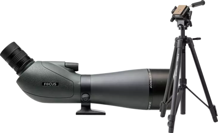 Kit Focus Viewmaster 20-60x80 with Velbon VM638 - Tubkikare - 7391879053314 - 1