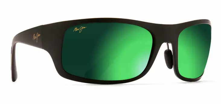 Maui Jim Haleakala - Matte Black Frame with Green Mirror Lens - Plastlinser - MM419-044 - 1