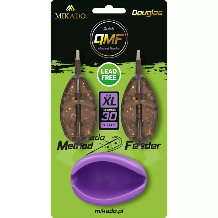 Mikado Method Feeder Q.M.F. Douglas Set XL 2x80g + Mould - Formar för method feeder - 5900637117254 - 1