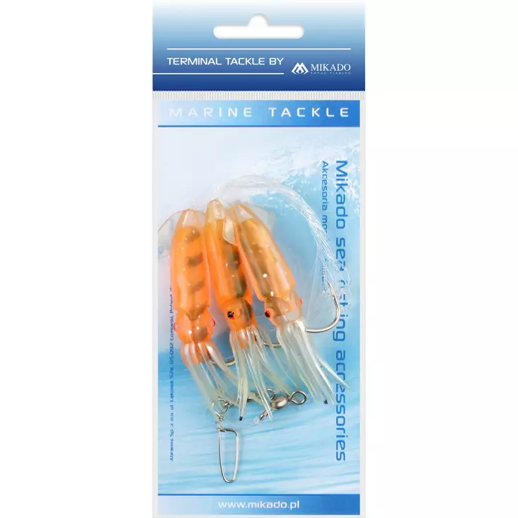 Mikado Squid Rig 7,5cm 3x4/0 C171 - Riggar för bottenfiske & torsk - 5900637138754 - 1