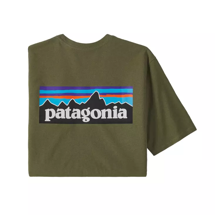 Patagonia Ms P-6 Logo Responsibili-Tee Wyoming Green - T-shirts - 195699128934 - 1