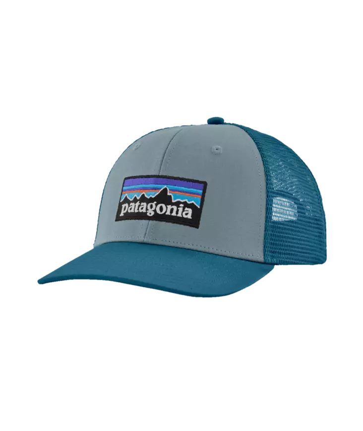 Patagonia P-6 Logo Trucker Hat Blue Sage - Övriga huvudbonader - 199346196604 - 1