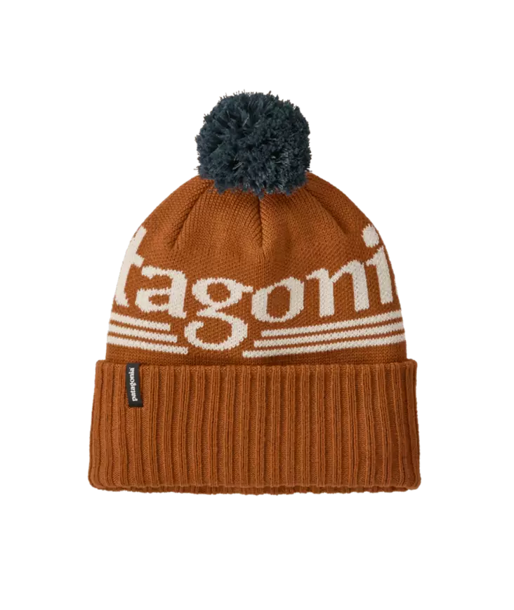Patagonia Powder Town Beanie Hut Tripper Logo Cinnamon Brown - Mössar - 198077865094 - 1