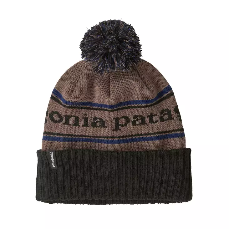Patagonia Powder Town Beanie Park Stripe: Marlow Brown - Mössar - 198077389194 - 1
