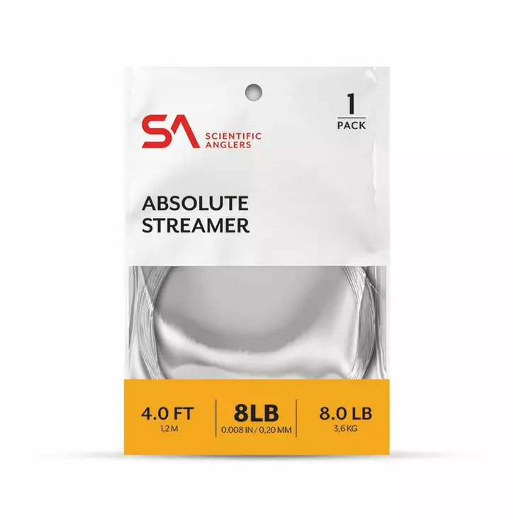 Scientific Anglers Absolute Streamer Leader 4' - Taperade Nylon -tafsar - 840309134774 - 2
