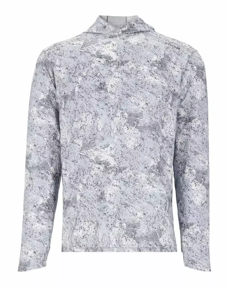 Simms Sflex Hoody Back Eddy White - Huvtröjor - 694264671474 - 2