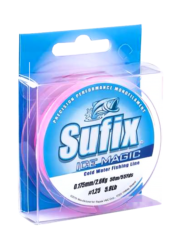 Sufix Ice Magic White Pink - Nylonlinor - 024777721944 - 1