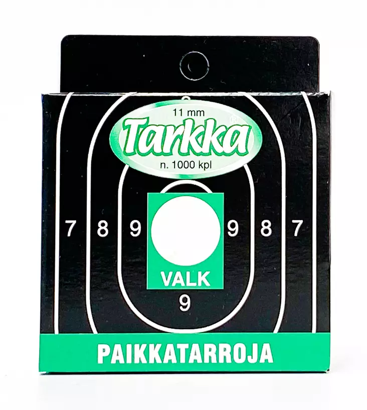 Tarkka Paikkatarra 11mm Valkoinen - Platsklistermärken - 6410362412054 - 1