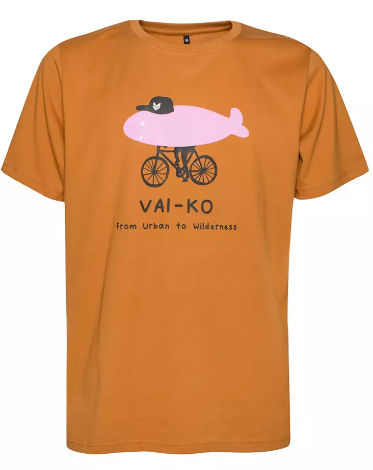 VAI-KO Fillarifisu T-Shirt Caramel Brown - T-shirts herr - 6430072388494 - 1