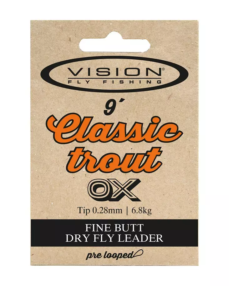Vision Classic Trout Leader 9 - Taperade nylontafsar - 6417812300964 - 1