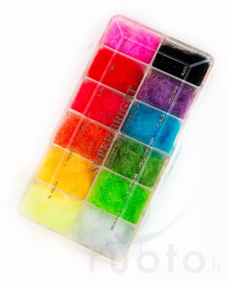 Wapsi Super Bright Steelhead Dispenser II -dubbinglajitelma - Dubbing sortimentsatser - 053526352214 - 1