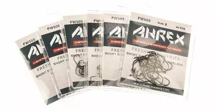 Ahrex FW505 Dry Short Shank Barbless - Hullinglösa - 023534471665 - 2