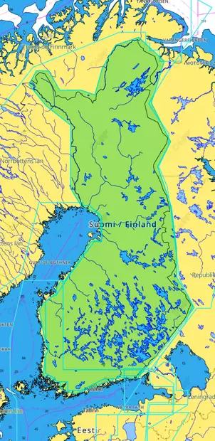 C-MAP Discovery Finland Lakes - Kartor - 9420064119295 - 1