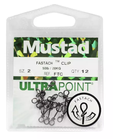 Mustad Fastach Clip #2 - Lås & lekande - 023534424135 - 2