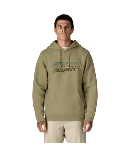 Patagonia M´s P 6 Logo Uprisal Hoody P 6 Outline Gumtree Green - Huvtröjor - 198077793335 - 2