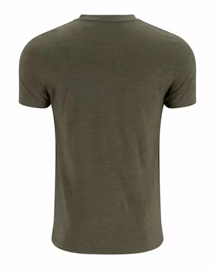 Simms Trout Outline T-Shirt Loden Heather - T-shirts herr - 694264655795 - 2