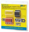 Blue Sea Systems Fuse Block ST-Blade BTM 4 Circuits Kit - Kontakter och kablar - 632085050245 - 1