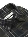 Chevalier Heron Flannel Shirt Men October Green Checked - Jägartröjor - 808491167895 - 3