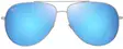 Maui Jim Hauoli XL - Shiny Silver Frame with Blue Hawaii Lens - Plastlinser - 603429080105 - 2