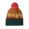Patagonia Kids Powder Town Beanie Park Stripe: Talon Gold - Mössar - 198077289685 - 1