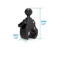 RAM Tough-Claw Medium Clamp Ball Base - RAM Mounts, C-storlek - 793442944215 - 1