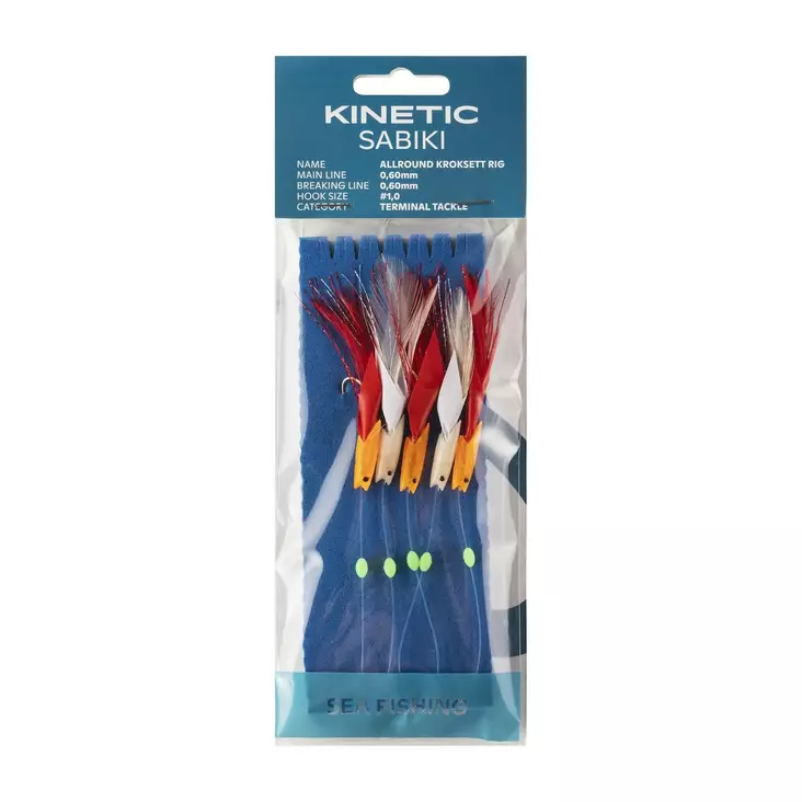 Kinetic Sabiki Allround Kroksett #1/0 - Sabiki- & makrillriggar - 5707549274255 - 1