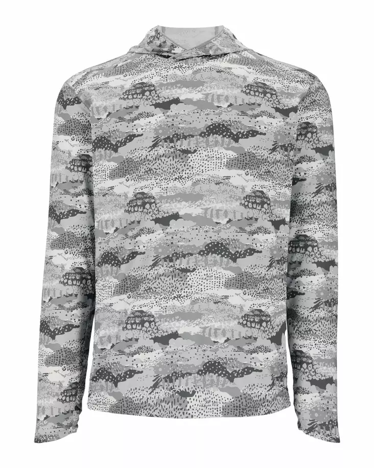 Simms Bugstopper Solarflex Hoody - Shroud Sterling - Huvtröjor - 694264679715 - 1