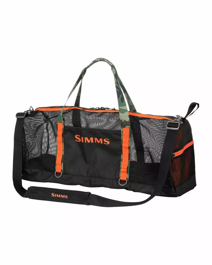 Simms Challenger Mesh Duffel - 60L Black - Utrustningväskor - 694264691045 - 2