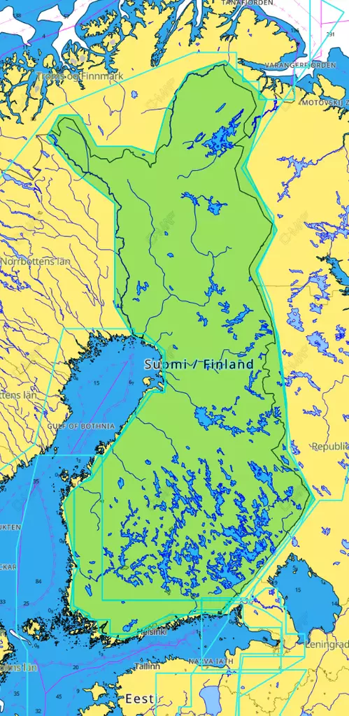 C-MAP Discovery Finland Lakes - Kartor - 9420064119295 - 1