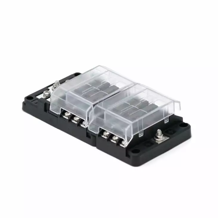 EGIS fuse box 12x ATC with grounding terminal - Batteri och elektriska tillbehör - 850035199725 - 1