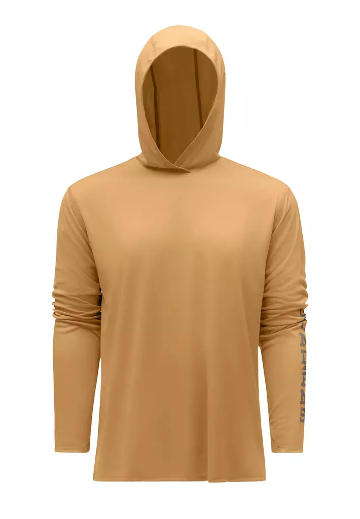 Grundens Tough Sun Hoodie Whiskey - Huvtröjor - 0840316329675 - 1