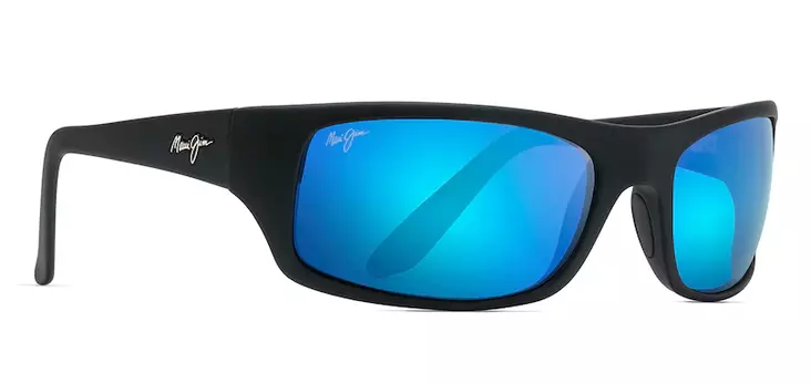 Maui Jim Peahi - Matte Rubber Black Frame with Blue Hawaii Lens - Glaslinser - 603429041335 - 1