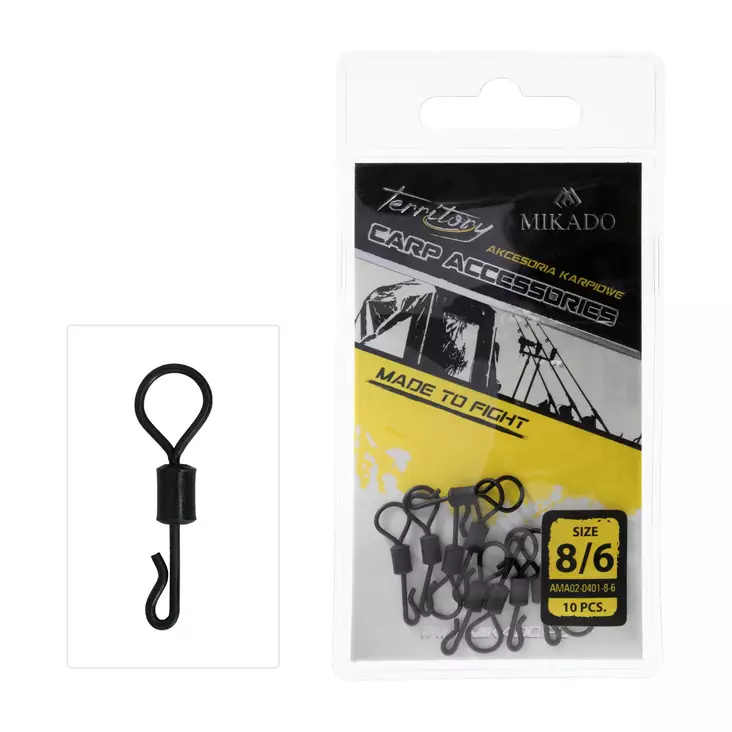 Mikado Quick Change Swivel with Big Eye #8 - Lekande, ringar & länkar - 5900637686095 - 1