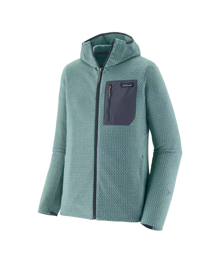 Patagonia Ms R1 Air Full-Zip Hoody Blue Sage - Fleecetröjor - 198077745105 - 1