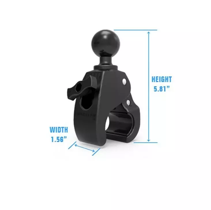 RAM Tough-Claw Medium Clamp Ball Base - RAM Mounts, C-storlek - 793442944215 - 1