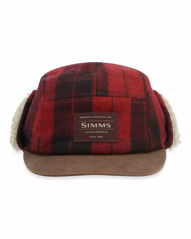 Simms Coldweather Cap Red Buffalo Plaid - Kepsar - 694264633205 - 1