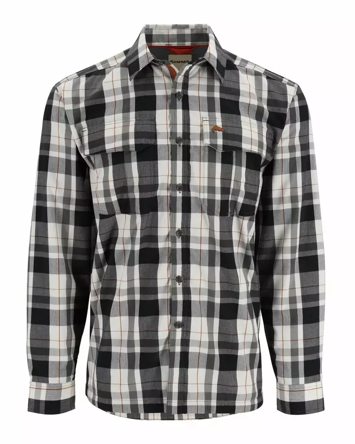 Simms ColdWeather Shirt Gunmetal Logan Plaid - Skjortor - 694264654545 - 1
