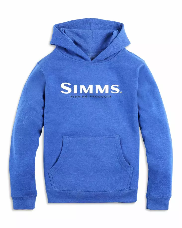 Simms Kid's Simms Logo Hoody Royal - Huvtröjor - 694264584095 - 1