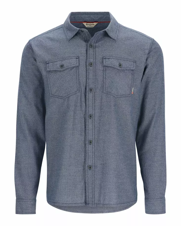 Simms Shoal Flannel Shirt Midnight - Skjortor - 694264627655 - 1