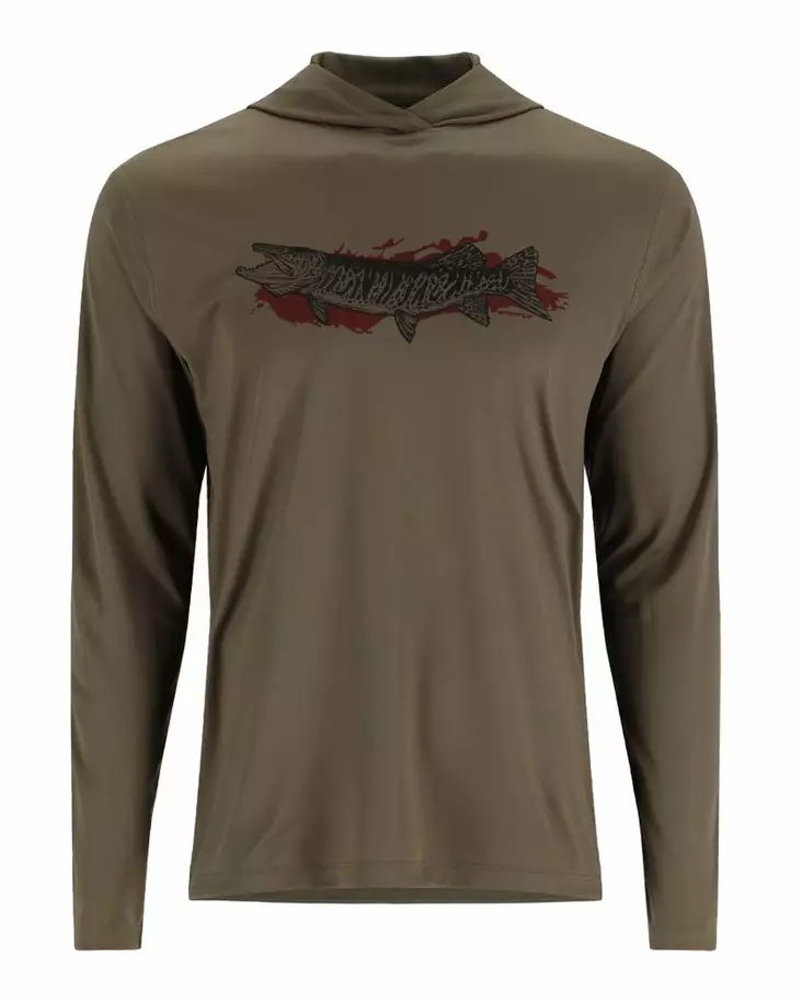 Simms Tech Hoody - Artist Series Dark Stone Musky - Huvtröjor - 694264607435 - 1