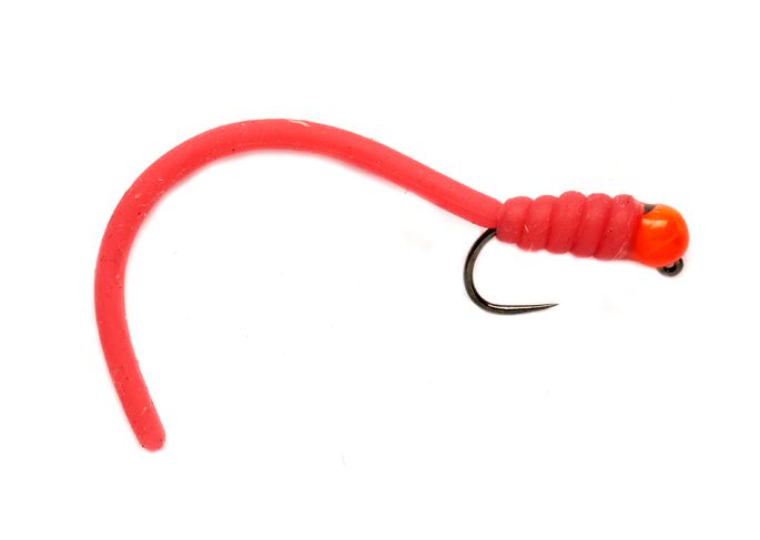 Squirminator Hot Head San Juan Red Barbless - Streamers och leech - 5054302049965 - 1