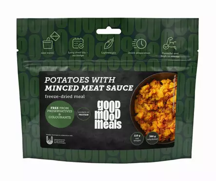 GoodMoodMeals Potatoes With Minced Meat Sauce - Campingmat - 4750296003686 - 2