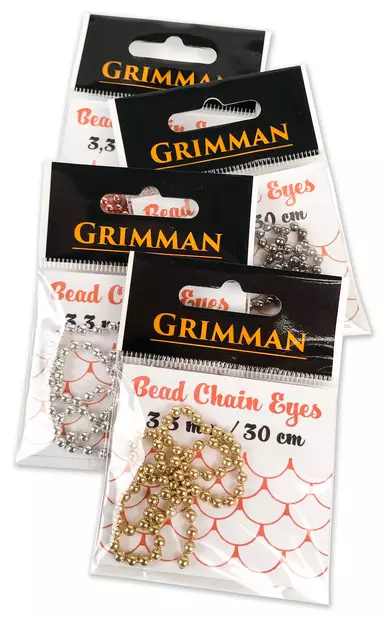Grimman Bead Chain Eyes 3,3mm Metallic - Tyngdögon - 11808016 - 1