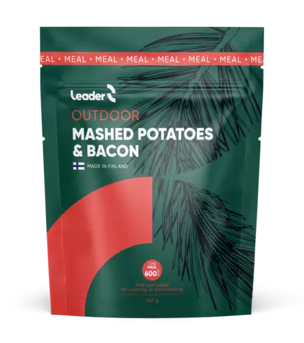 Leader Outdoor Mashed Potatoes Bacon 140g - Campingmat - 6430080443376 - 1