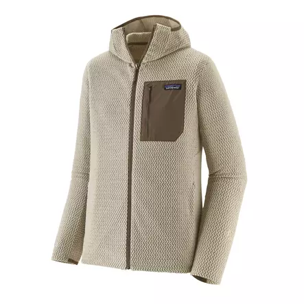 Patagonia Mens R1 Air Full-Zip Hoody Pelican - Fleecetröjor - 198077394136 - 1